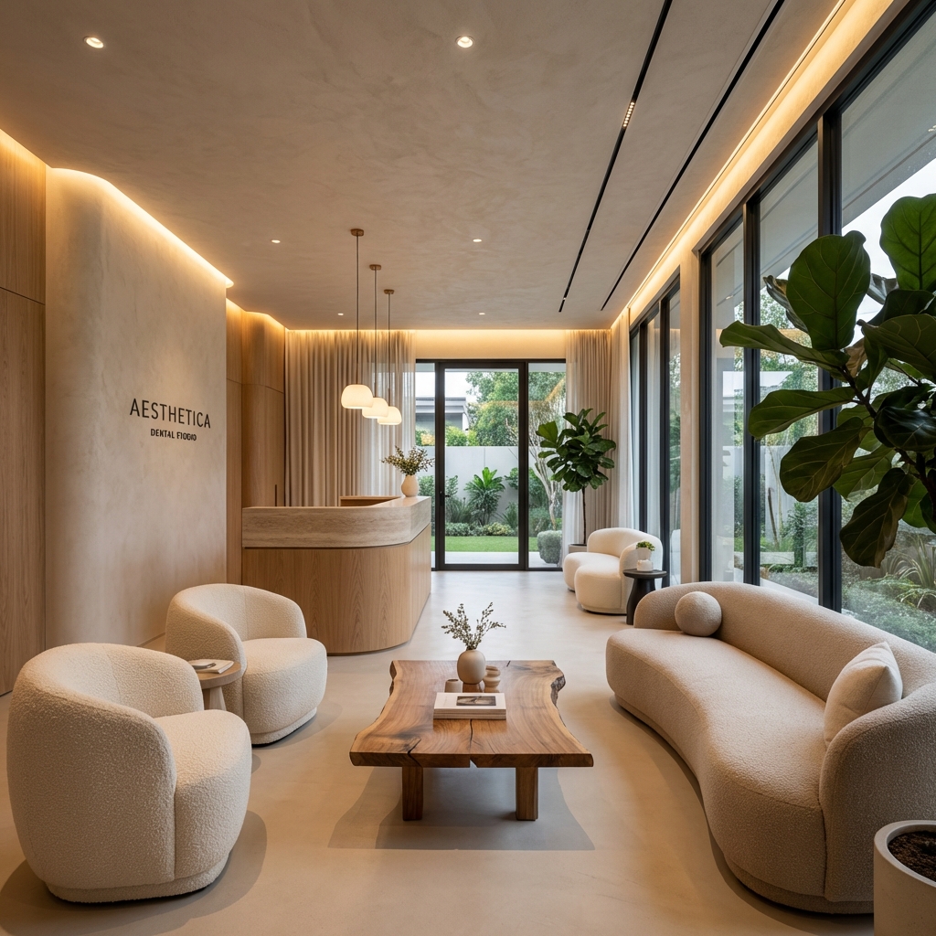 Modern dental studio interior